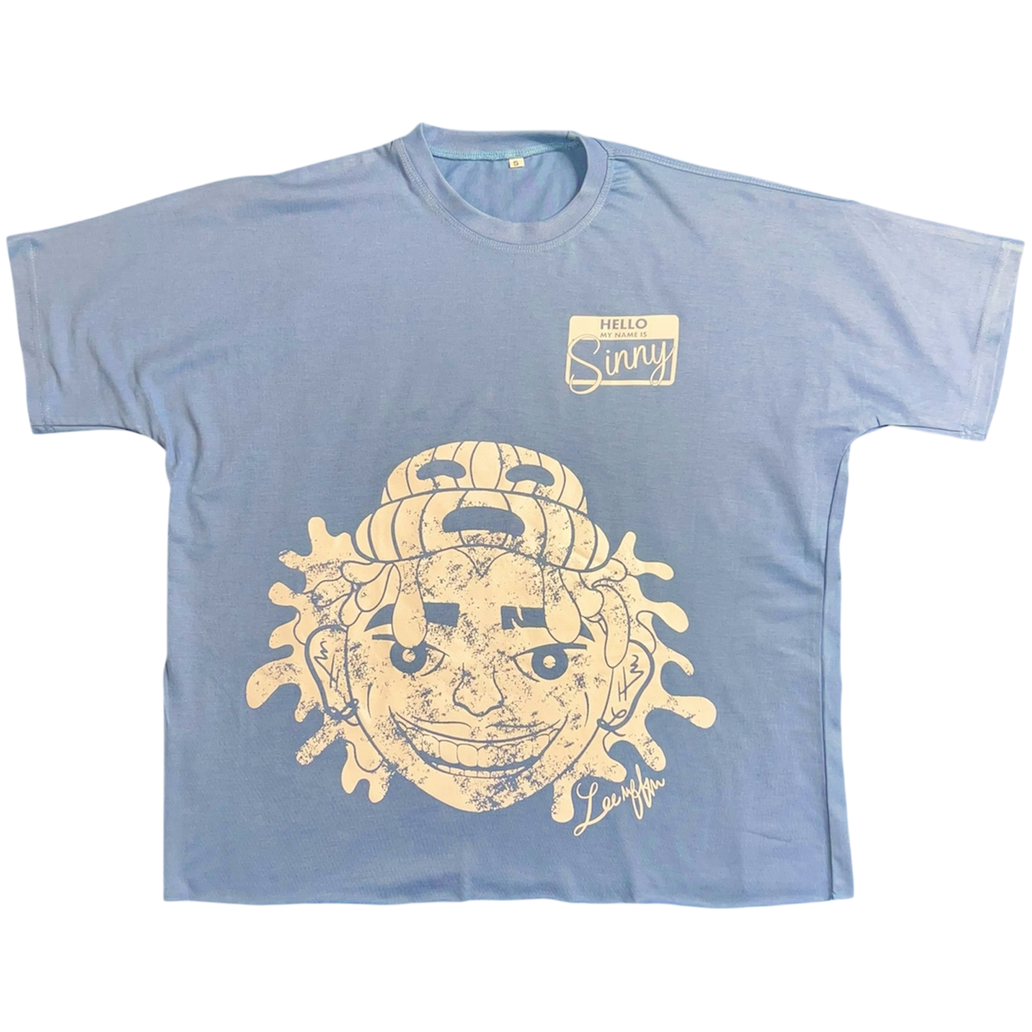 Sometimes I Sin Blue Boxy Tee