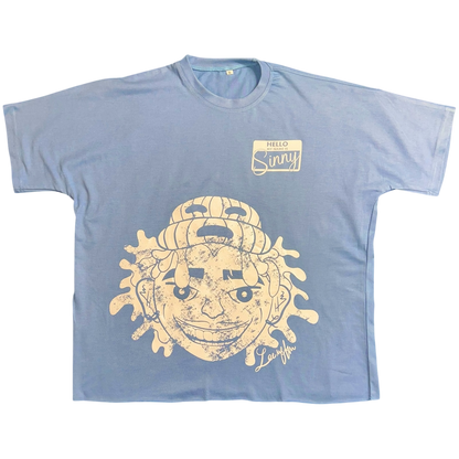 Sometimes I Sin Blue Boxy Tee