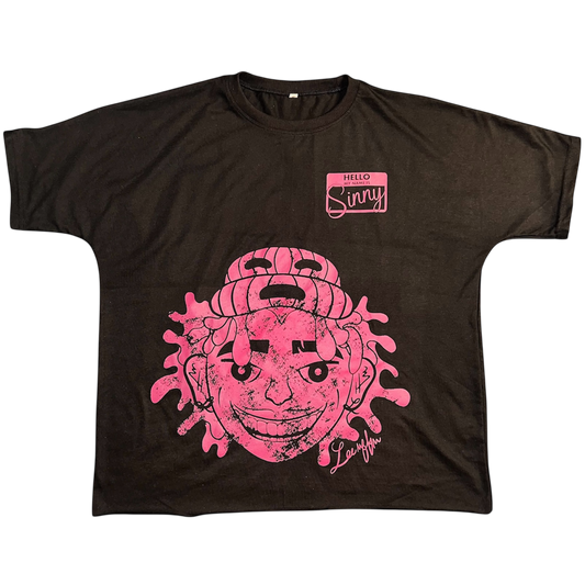 Sometimes I Sin Black Boxy Tee