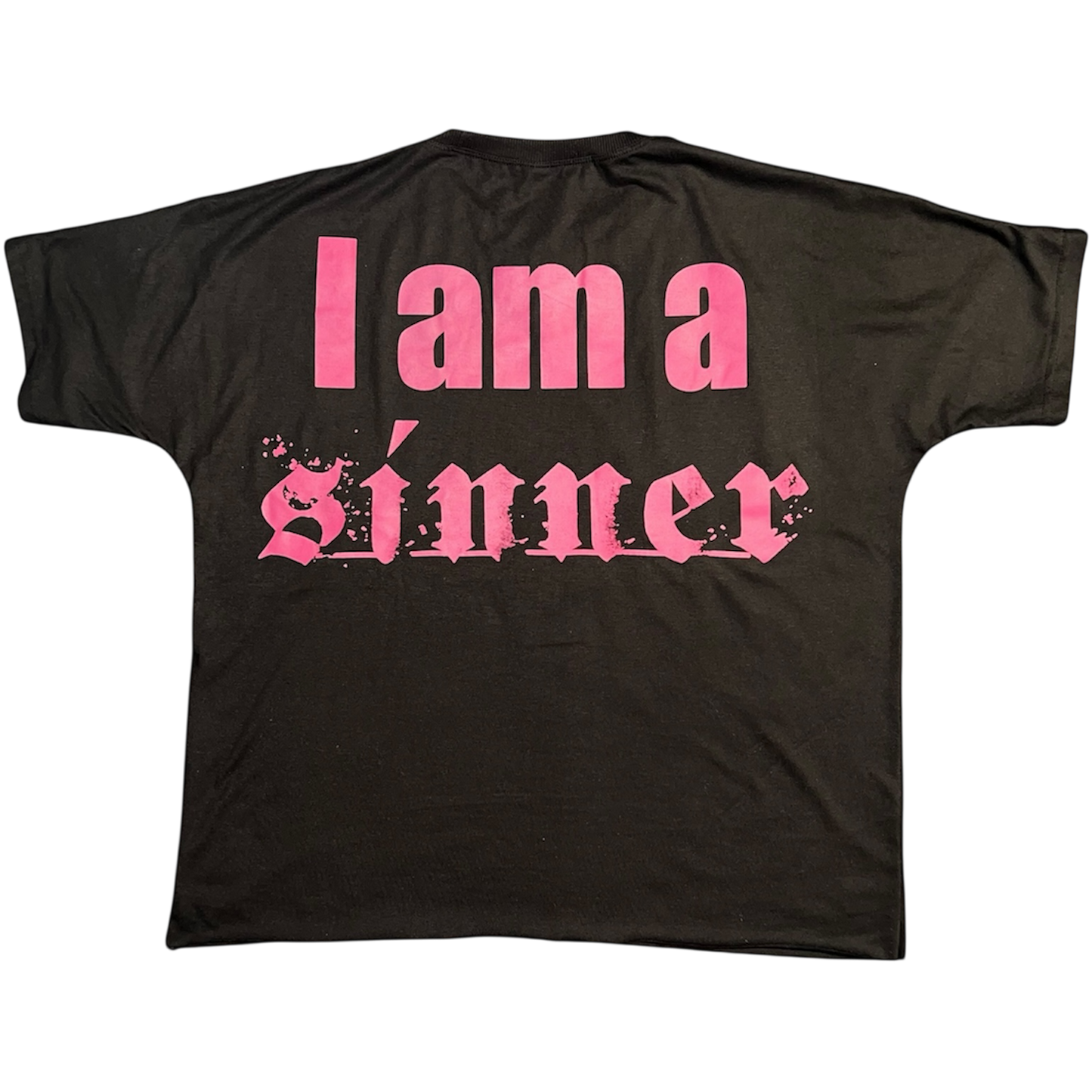 Sometimes I Sin Black Boxy Tee