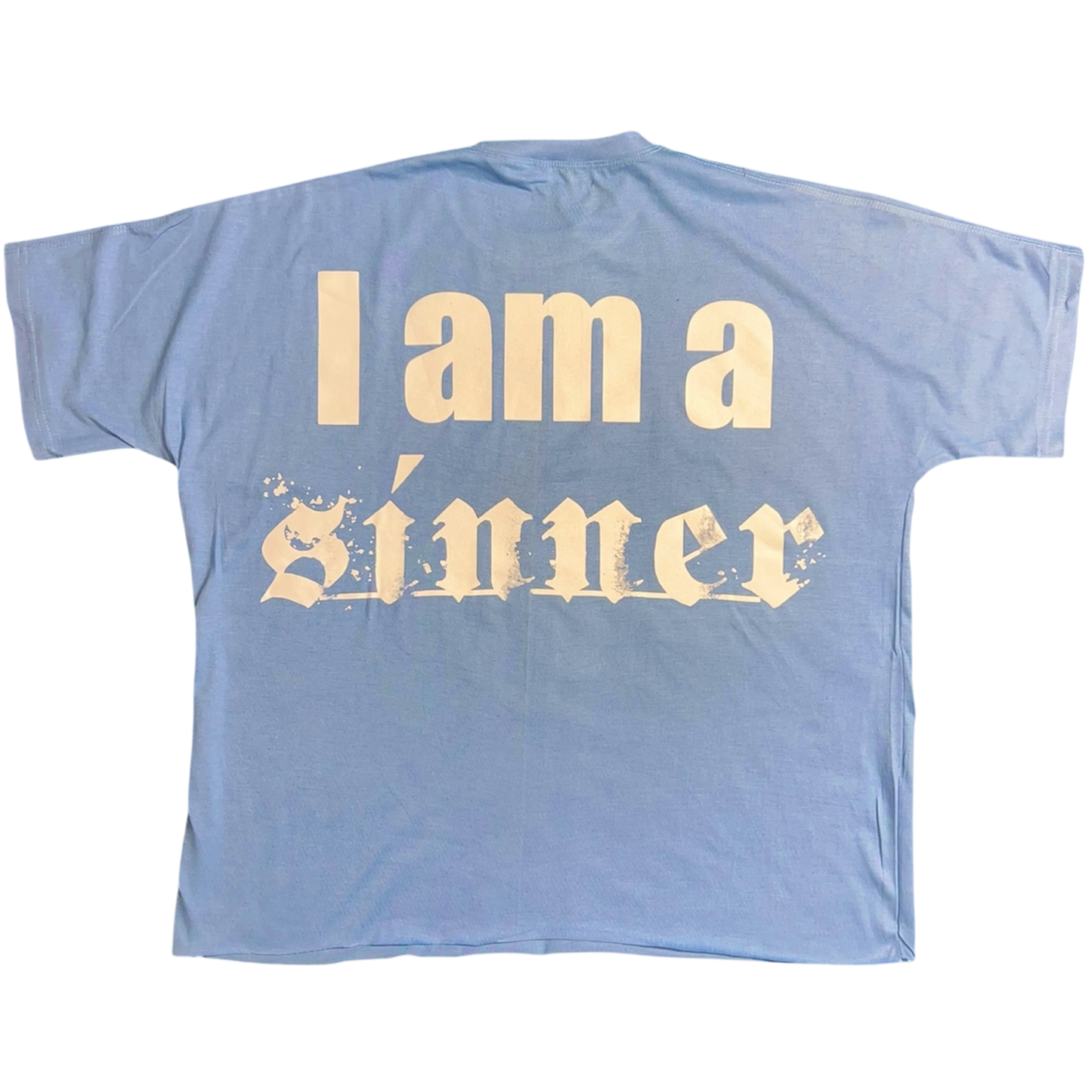 Sometimes I Sin Blue Boxy Tee